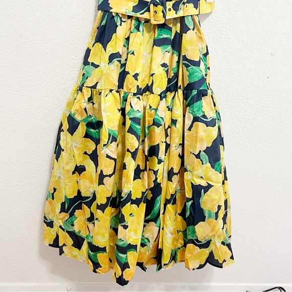 NWT Hutch Alice Belted Floral-Print Midi Dress Anthropologie - Picture 8 of 12